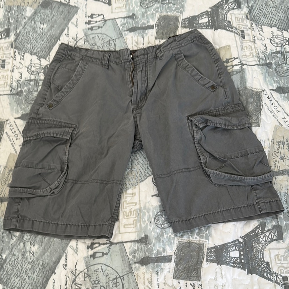 ❤️Bundle BUY 3 GET 15% OFF❤️7 For All Mankind Gray Cargo Shorts Cotton Blend